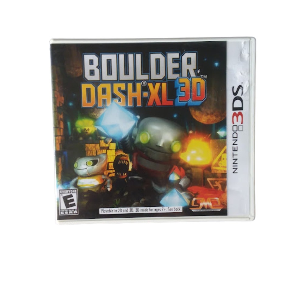 RARE~Vintage~Boulder Dash XL 3D ~Nintendo 3DS ~Complete in Box